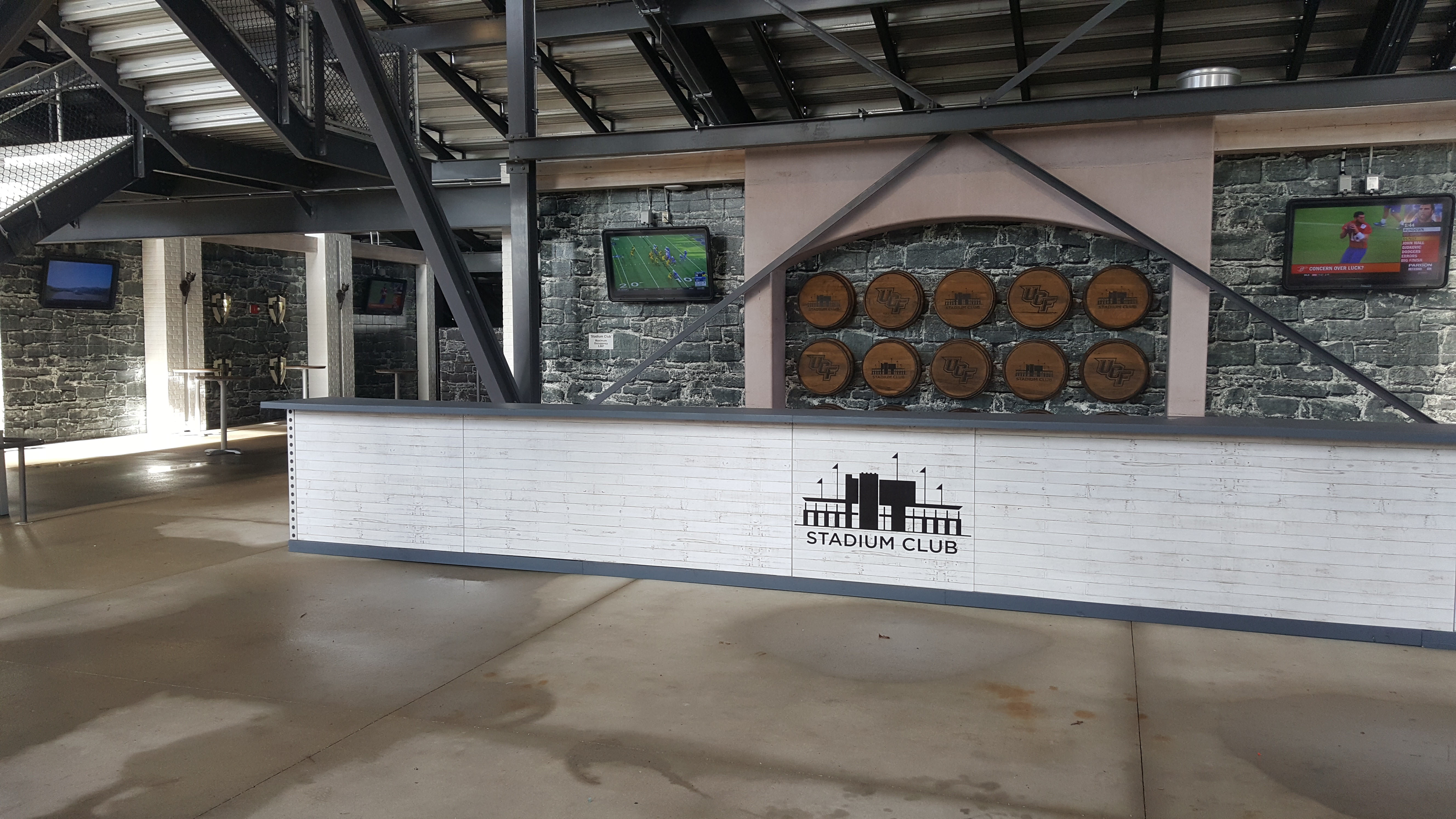 The TV Shield outdoor TV enclosure protecting TVs at UCF stadium