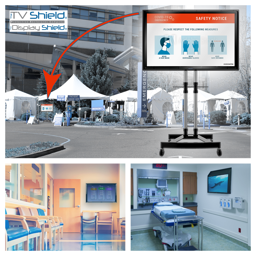 Healthcare Digital Signage & Healthcare TV Protection & Sanitation (Indoor & Outdoor)