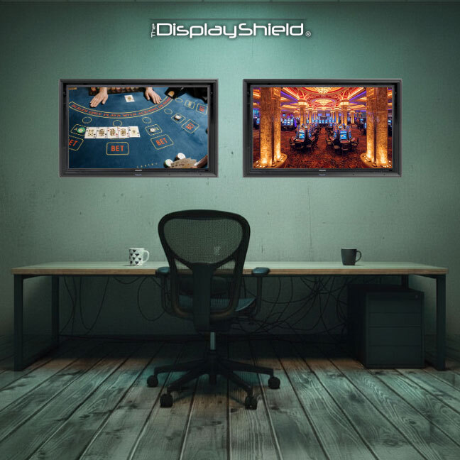Protected Display Enclosure Protector for Security Control Room