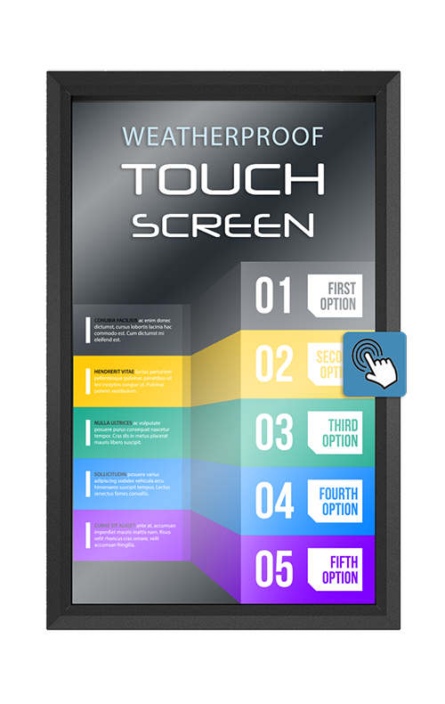 Touchscreen Enclosure The TV Shield PRO Portrait